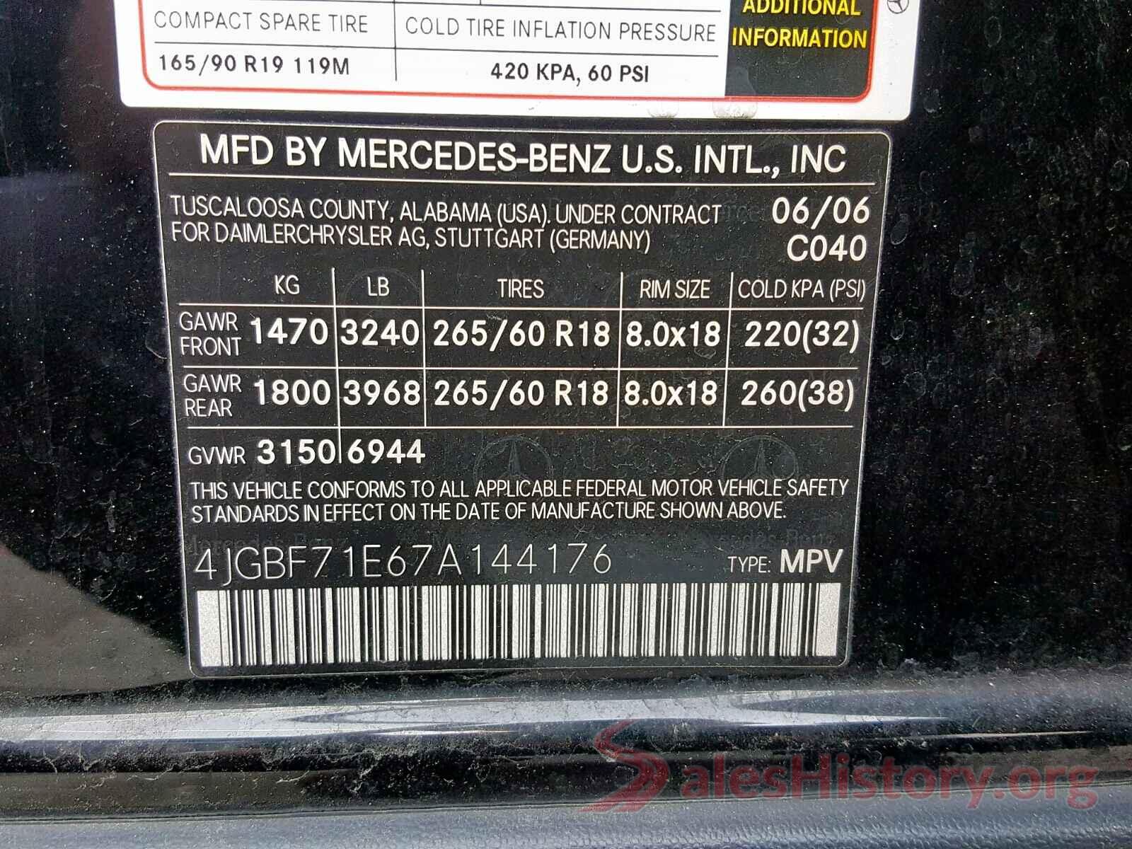 1N4AL3AP5JC233225 2007 MERCEDES-BENZ GL 450 4MA