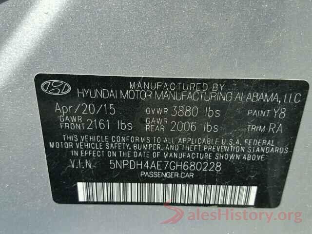 JF2GPANC5H8205461 2016 HYUNDAI ELANTRA