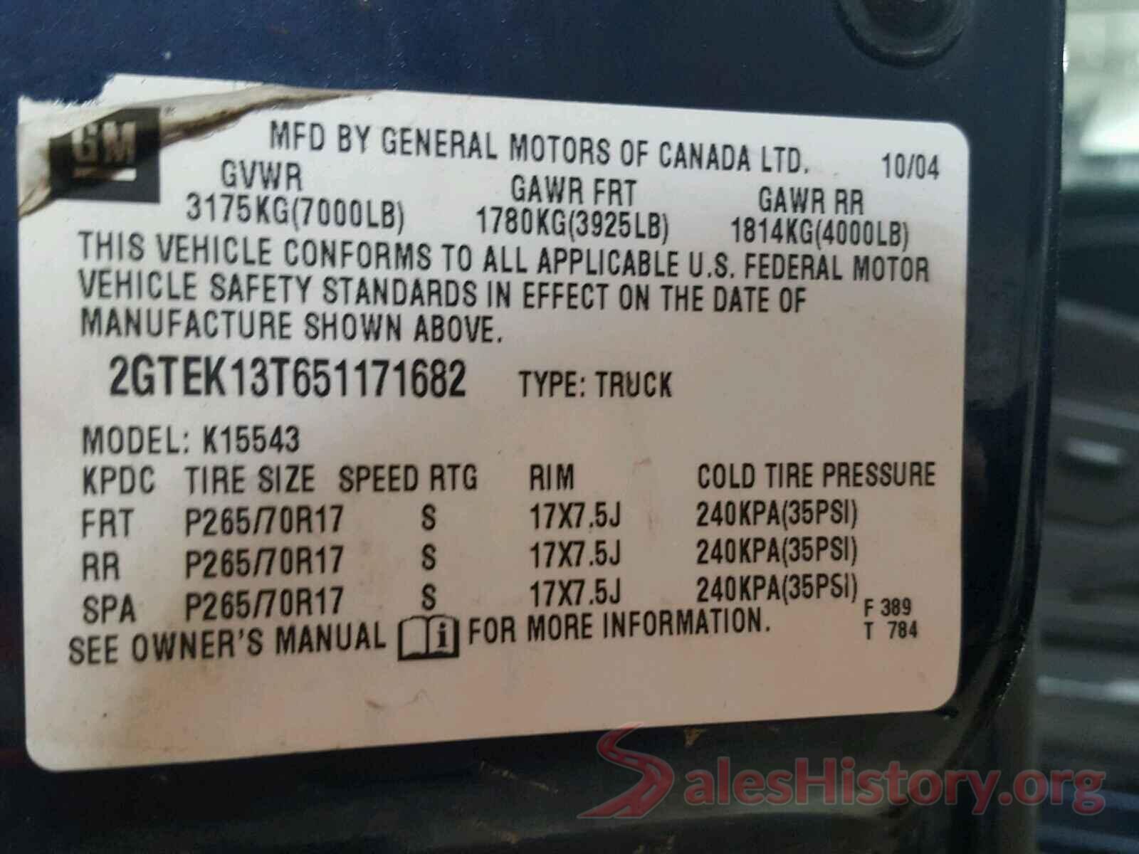 19XZE4F59LE007429 2005 GMC SIERRA