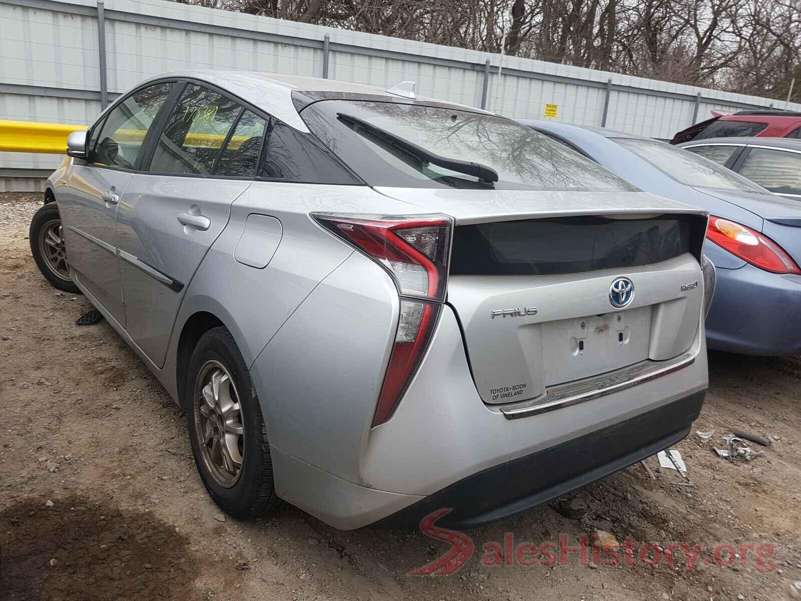 JTDKBRFU8H3541681 2017 TOYOTA PRIUS