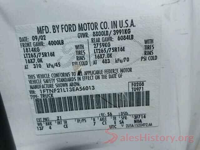 SALRT2RV5JA068565 2003 FORD F250