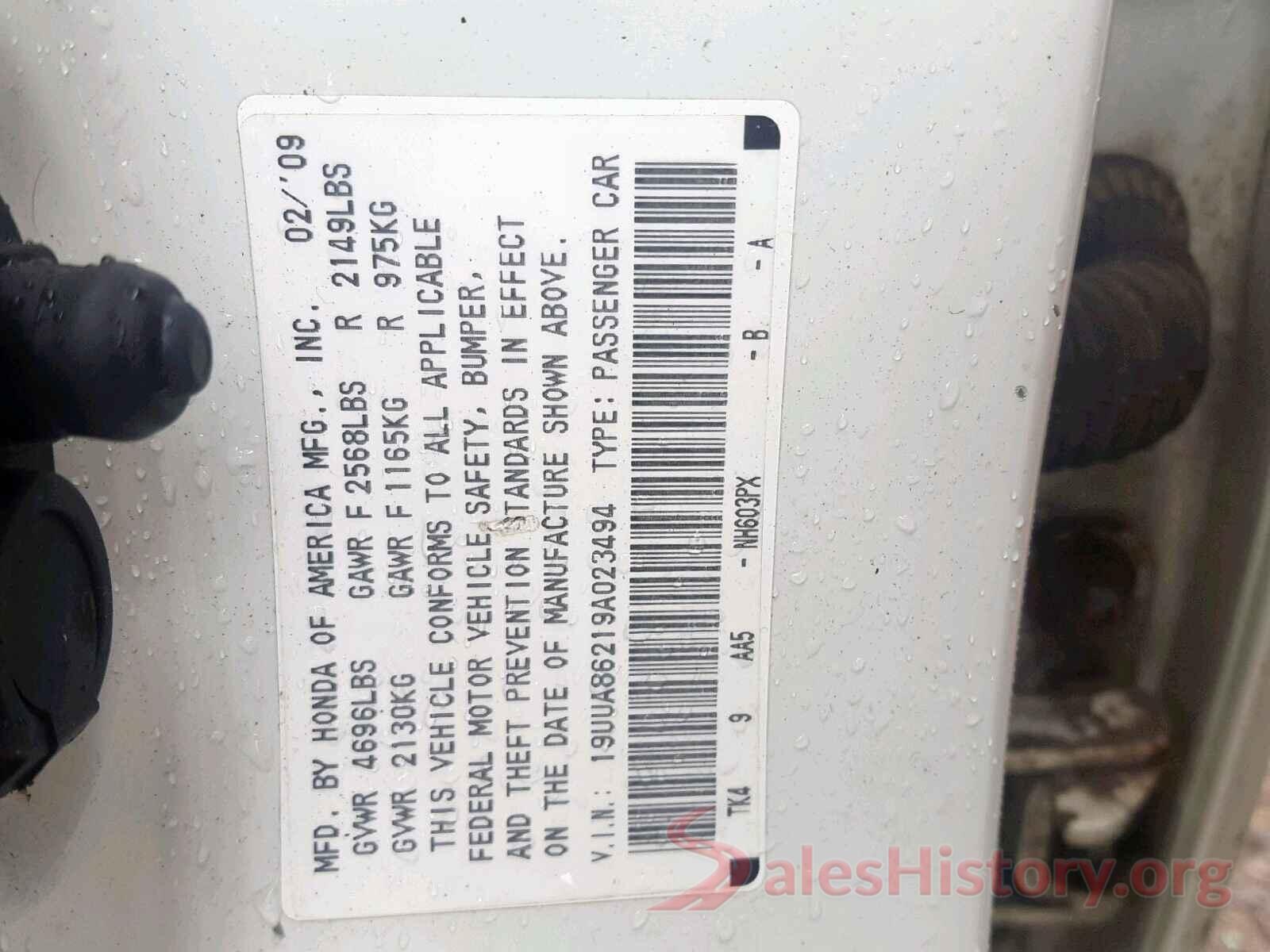 2HKRM3H39GH542626 2009 ACURA TL