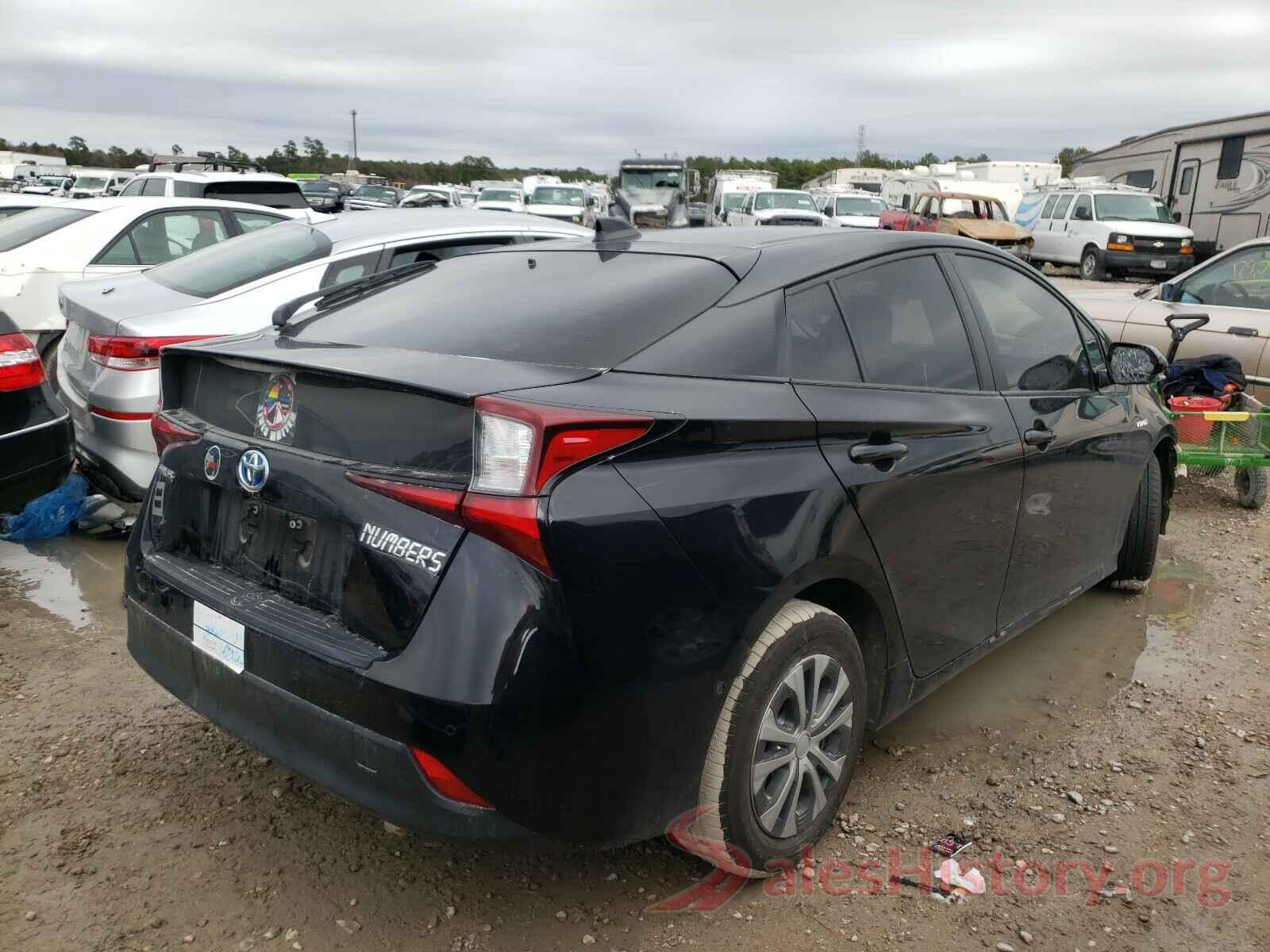 JTDKARFUXL3118452 2020 TOYOTA PRIUS