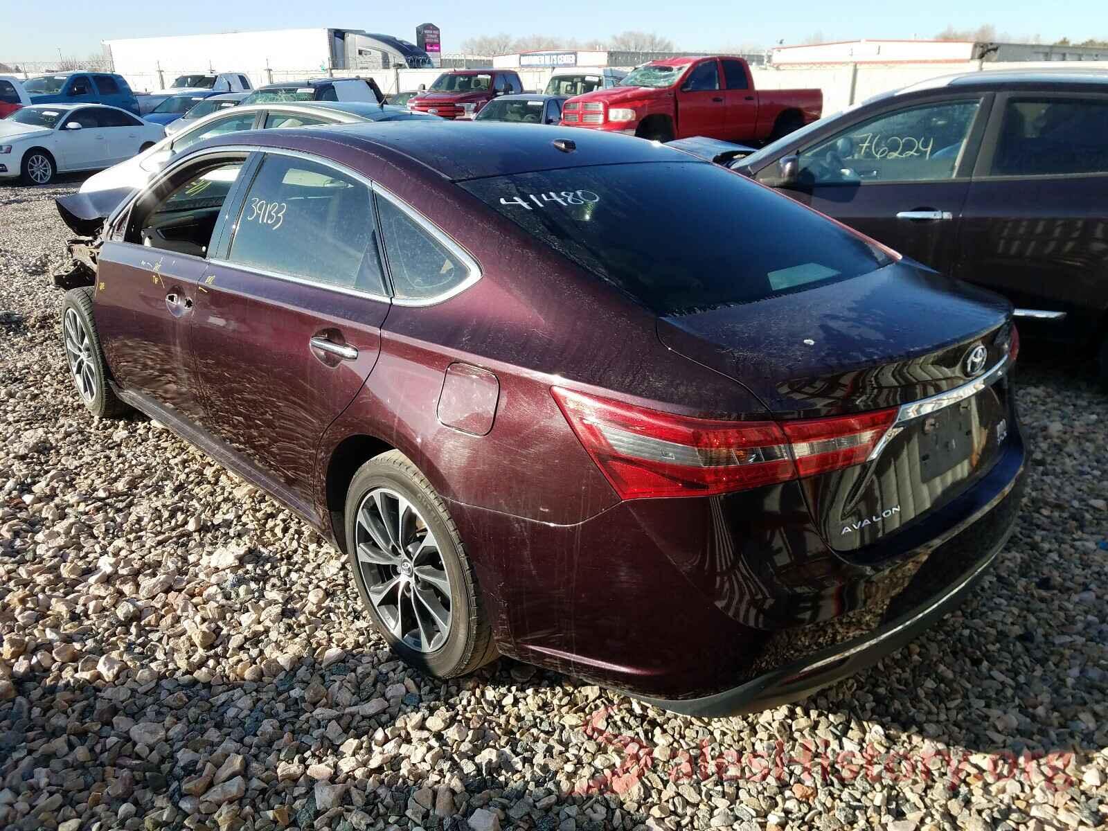 4T1BD1EBXHU058596 2017 TOYOTA AVALON