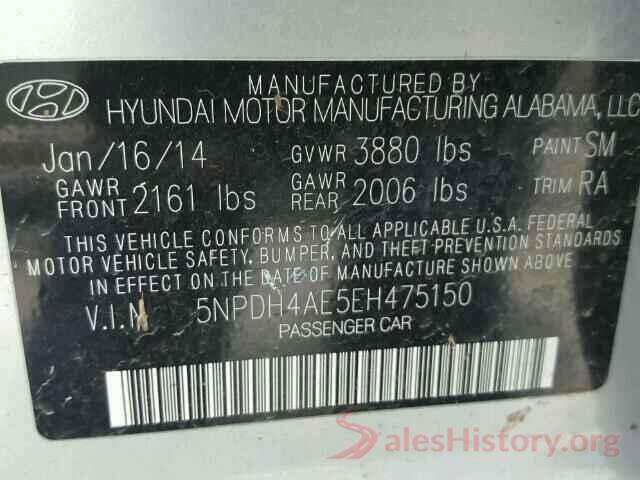 3TMCZ5AN9LM318890 2014 HYUNDAI ELANTRA