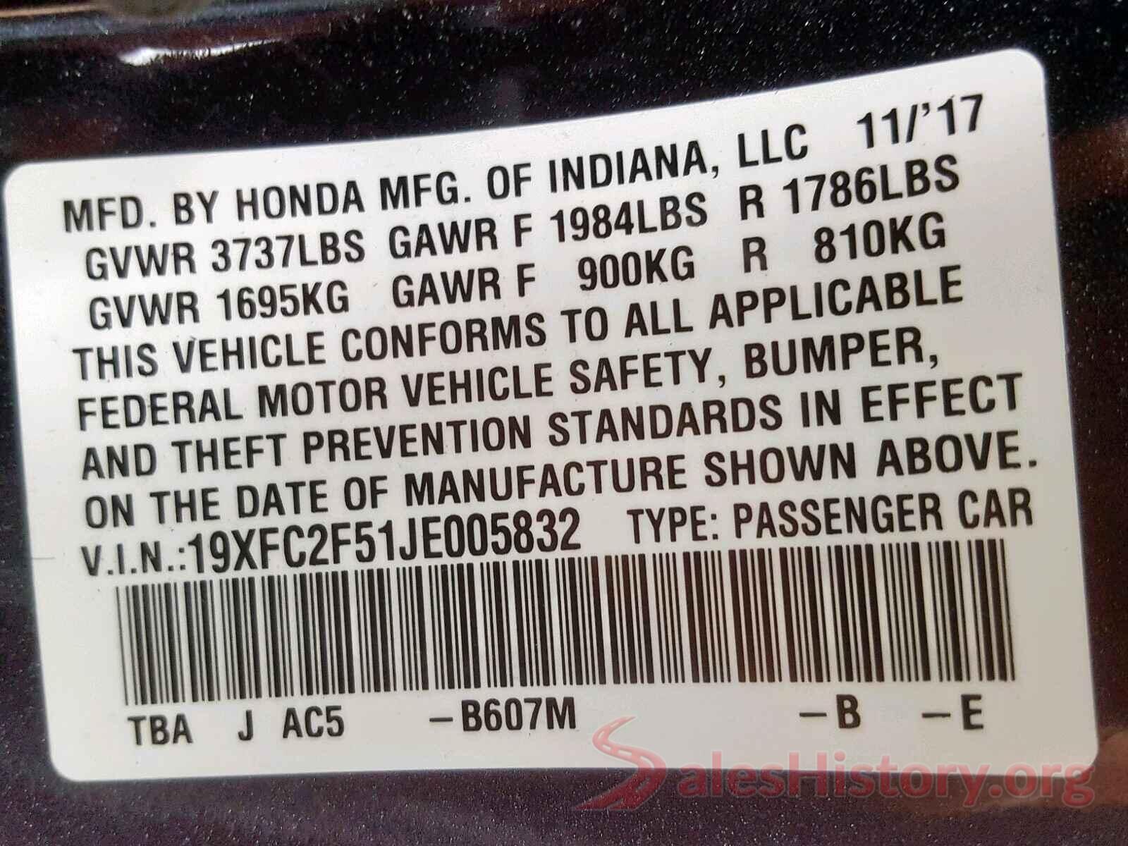 1C4NJPBA0HD119771 2018 HONDA CIVIC LX