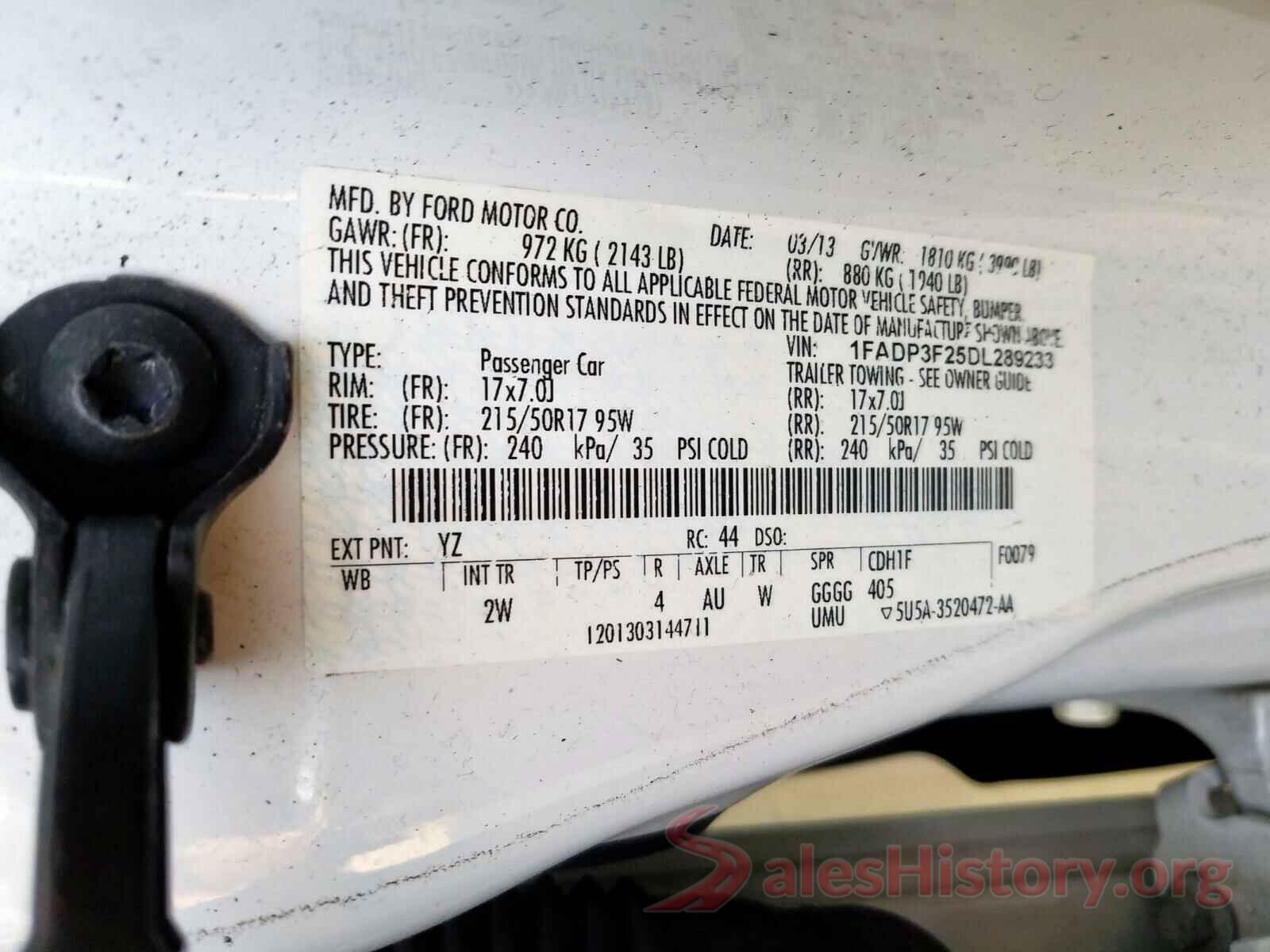 NM0LS6E73H1299339 2013 FORD FOCUS