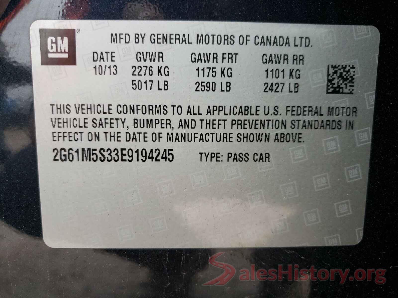 2C3CDXBG8HH548120 2014 CADILLAC XTS