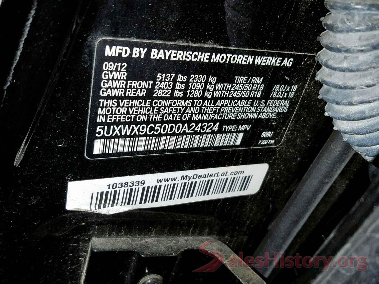 5N1AT2MT6JC837648 2013 BMW X3