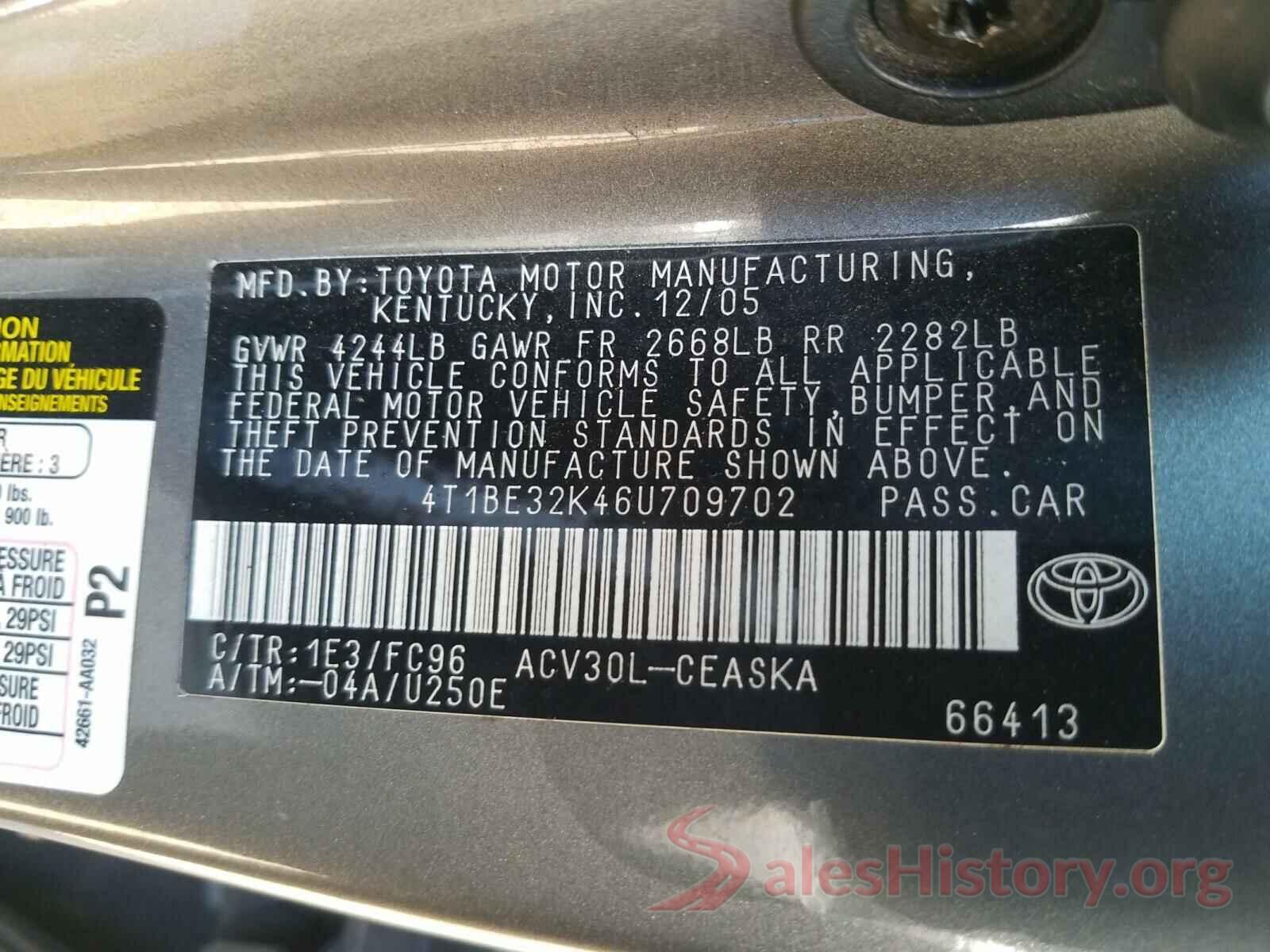 4V4NC9EHXHN972840 2006 TOYOTA CAMRY