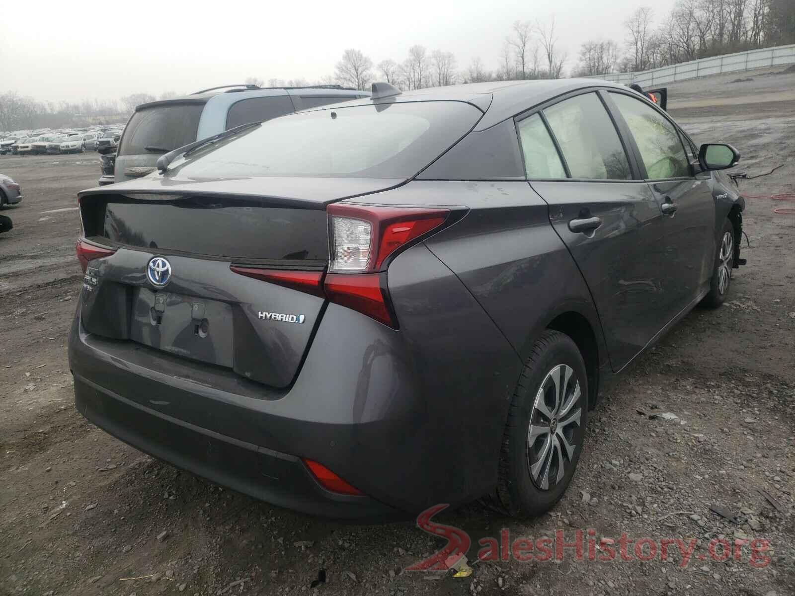 JTDL9RFU0L3016770 2020 TOYOTA PRIUS