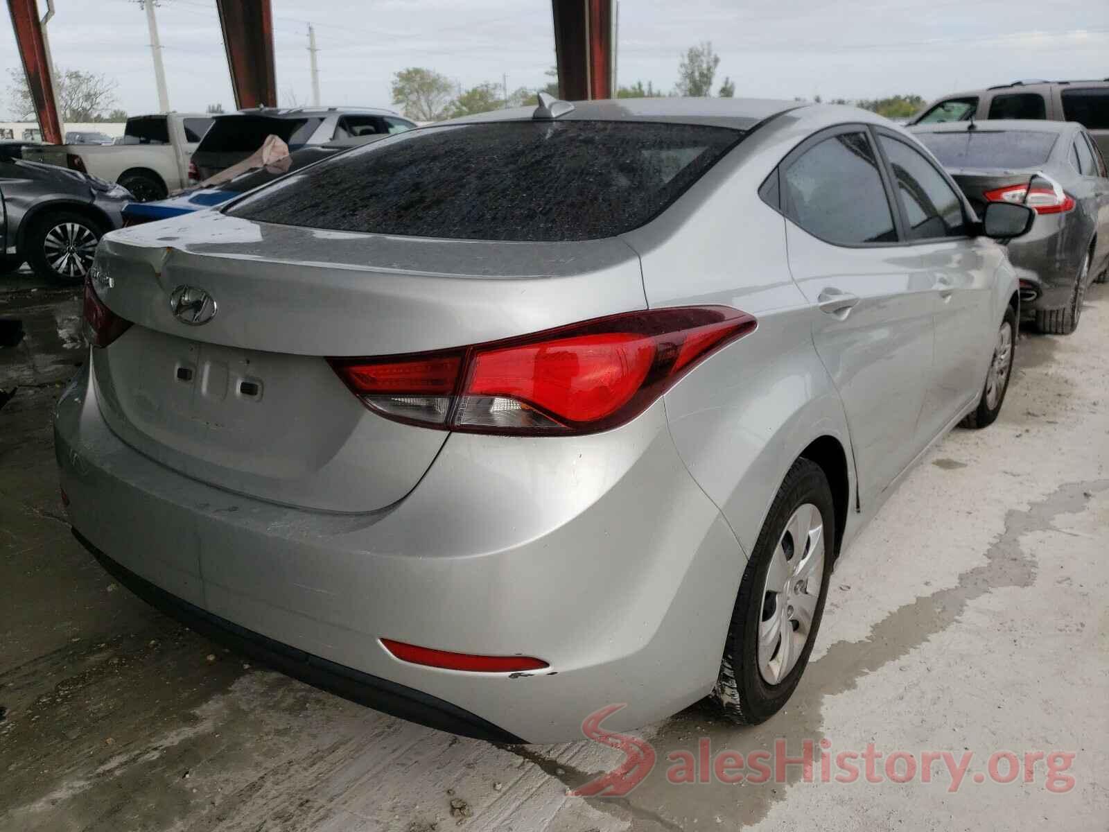 5TDDZRFH9KS931668 2016 HYUNDAI ELANTRA