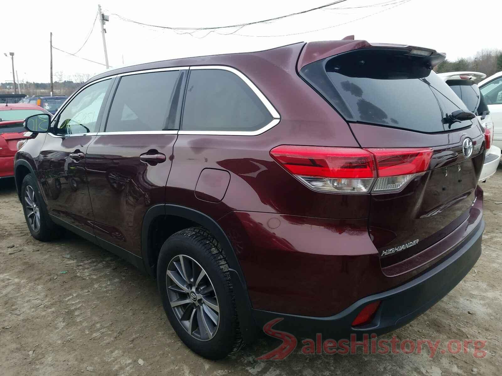 5TDJZRFH6KS976053 2019 TOYOTA HIGHLANDER