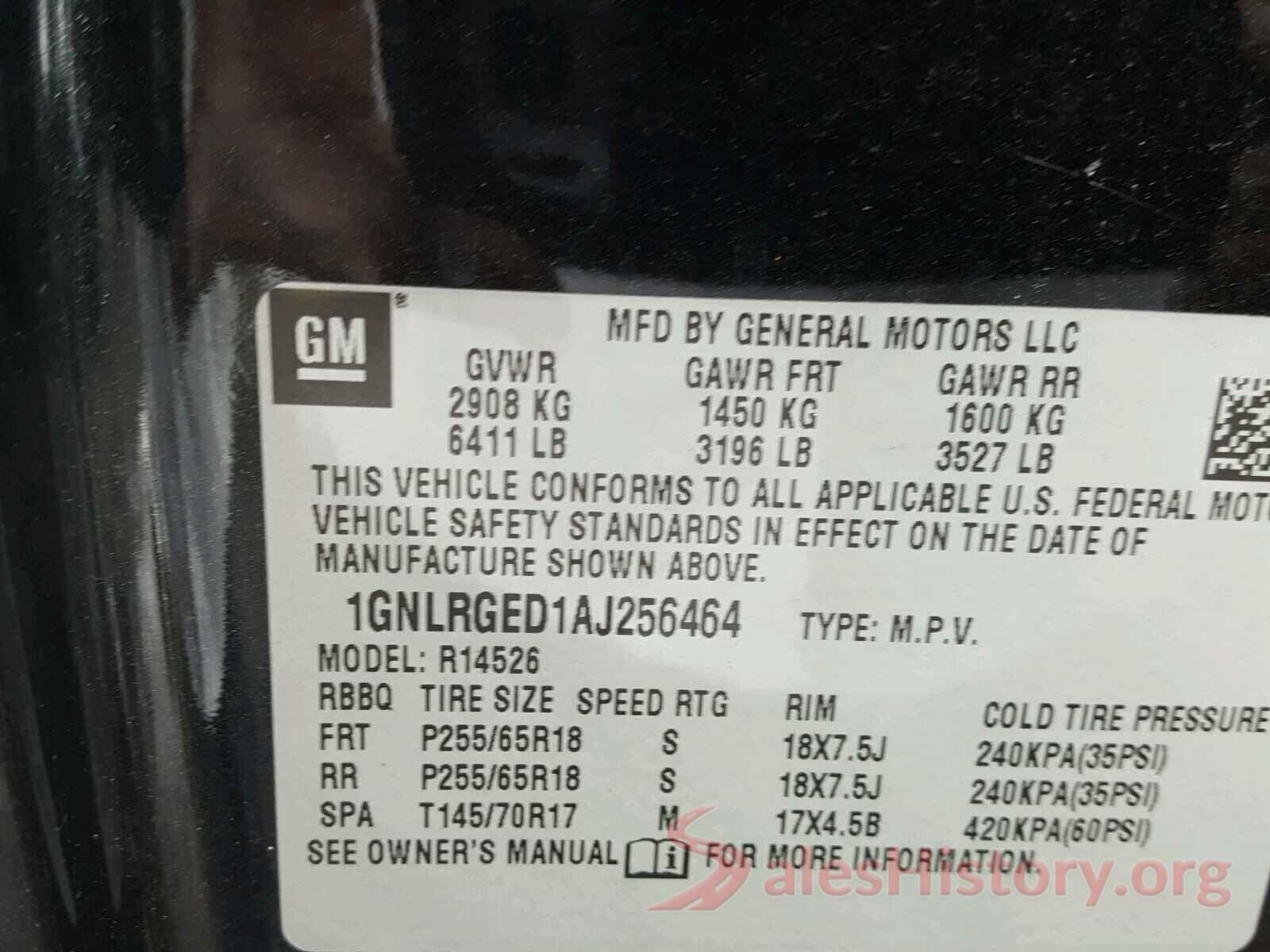 1C4HJXEN5MW706168 2010 CHEVROLET TRAVERSE