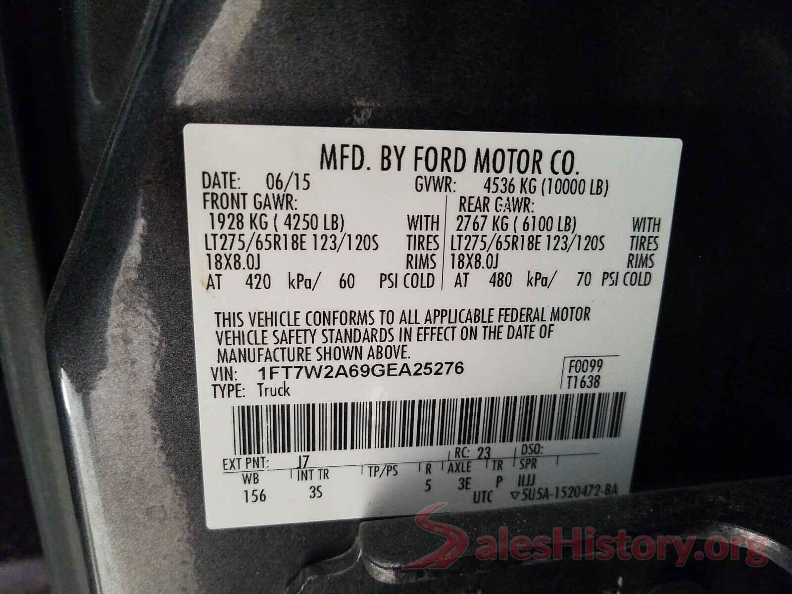 3KPF34AD4ME278925 2016 FORD F250