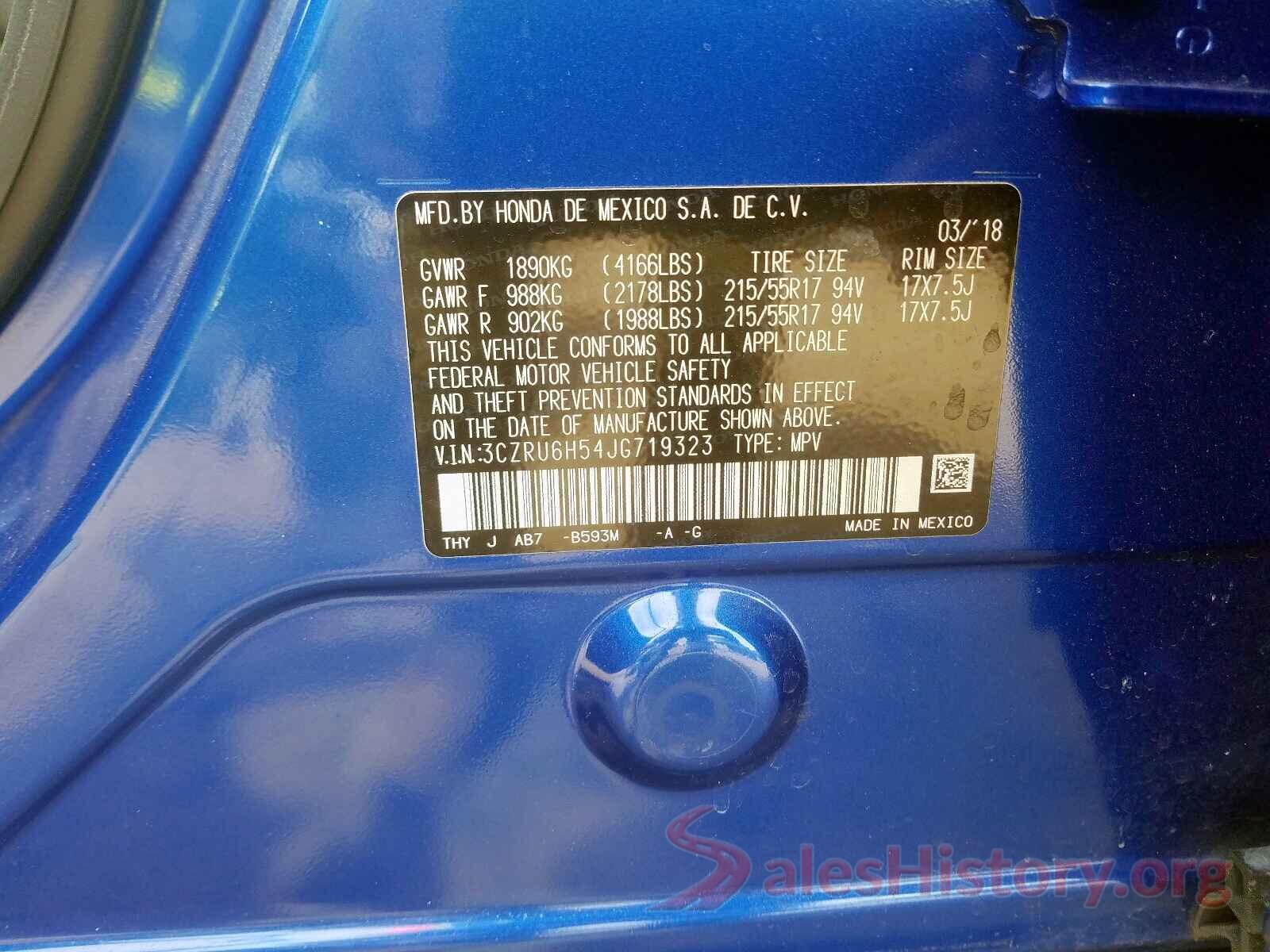 5XYPH4A53JG355491 2018 HONDA HR-V