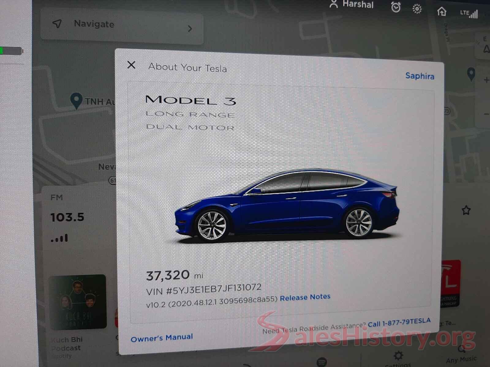 5YJ3E1EB7JF131072 2018 TESLA MODEL 3