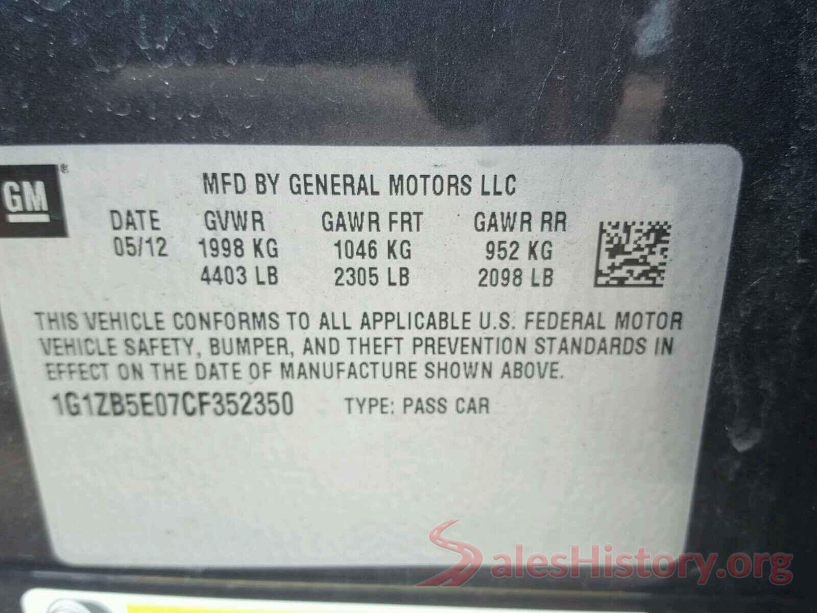 KMHCT4AE9GU018789 2012 CHEVROLET MALIBU