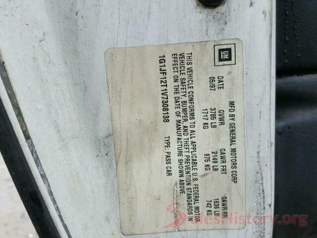 1FMCU0F74KUB46401 1997 CHEVROLET CAVALIER