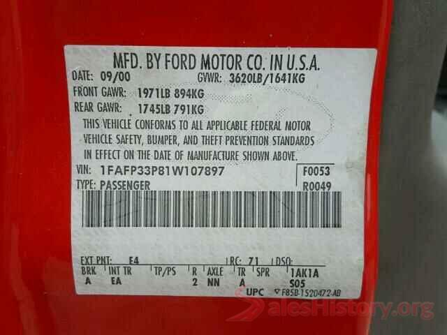 1N4AL3AP8HC288990 2001 FORD FOCUS