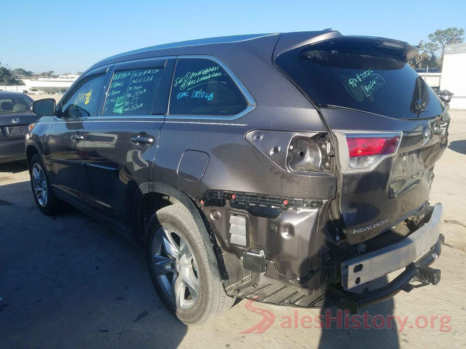 5TDYKRFH0GS139891 2016 TOYOTA HIGHLANDER