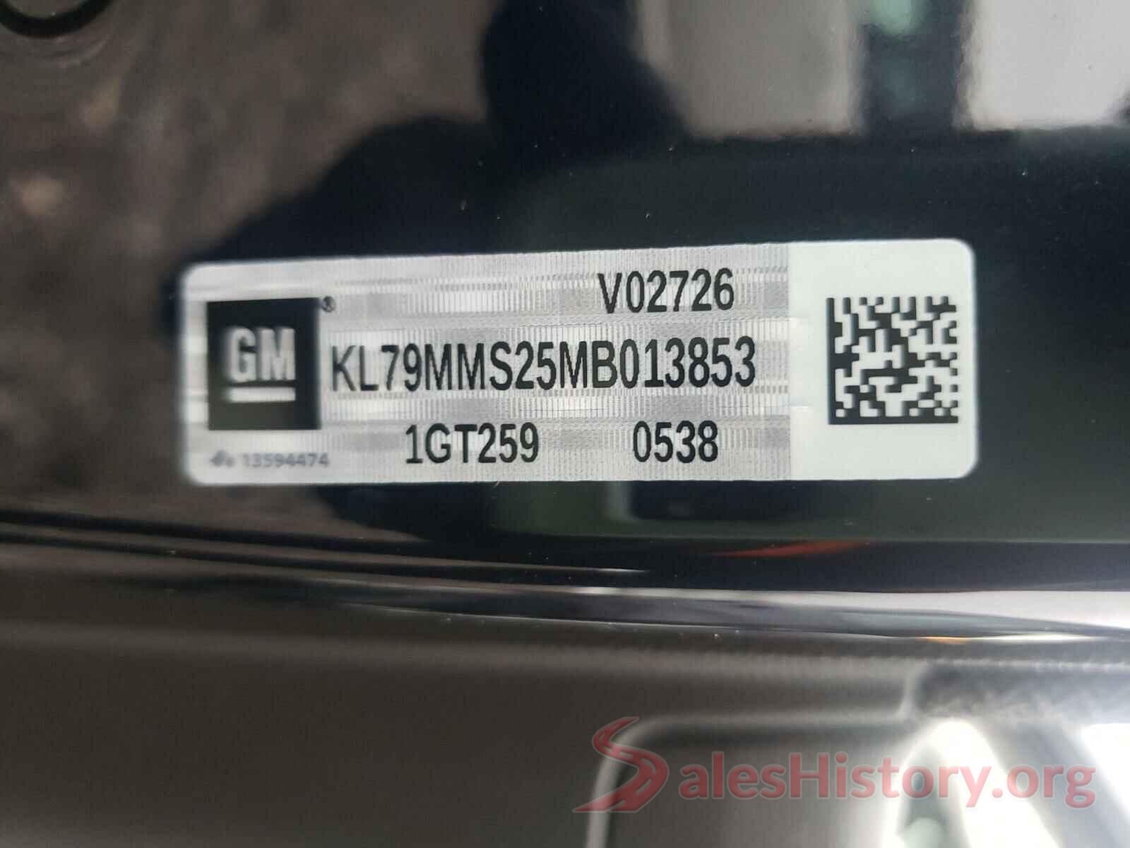 KL79MMS25MB013853 2021 CHEVROLET TRAILBLAZE