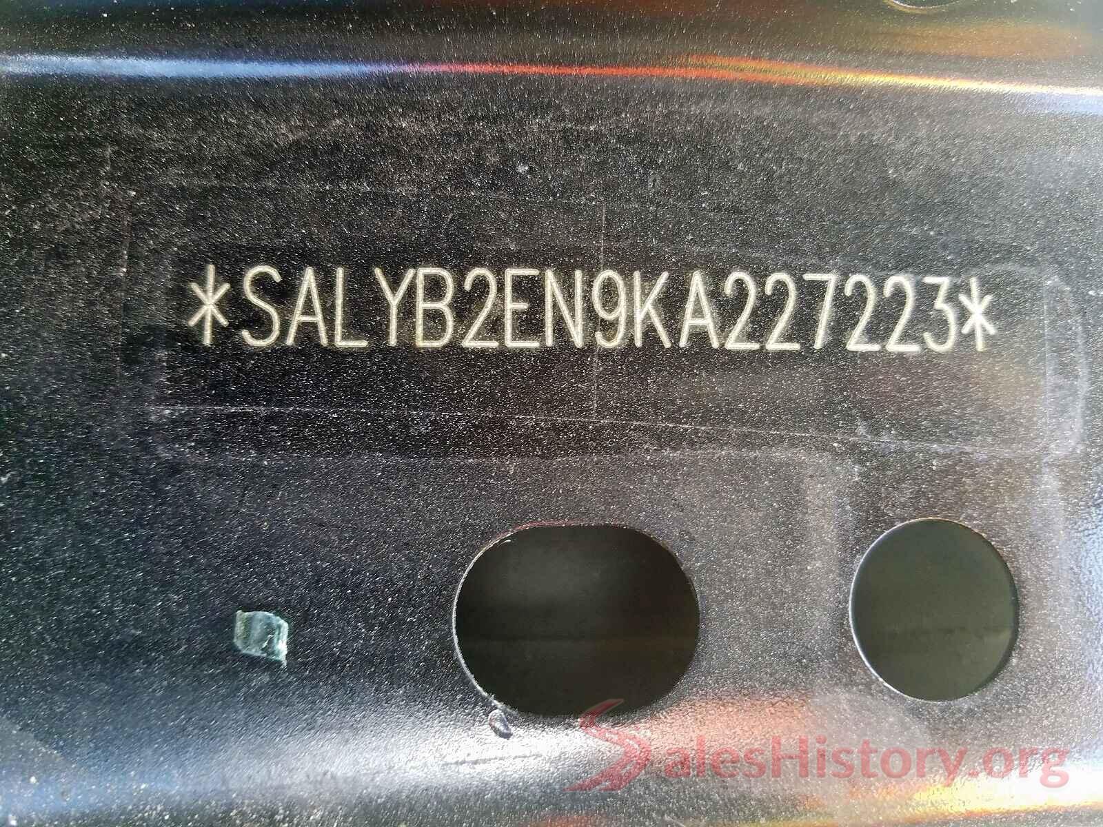 SALYB2EN9KA227223 2019 LAND ROVER RANGEROVER