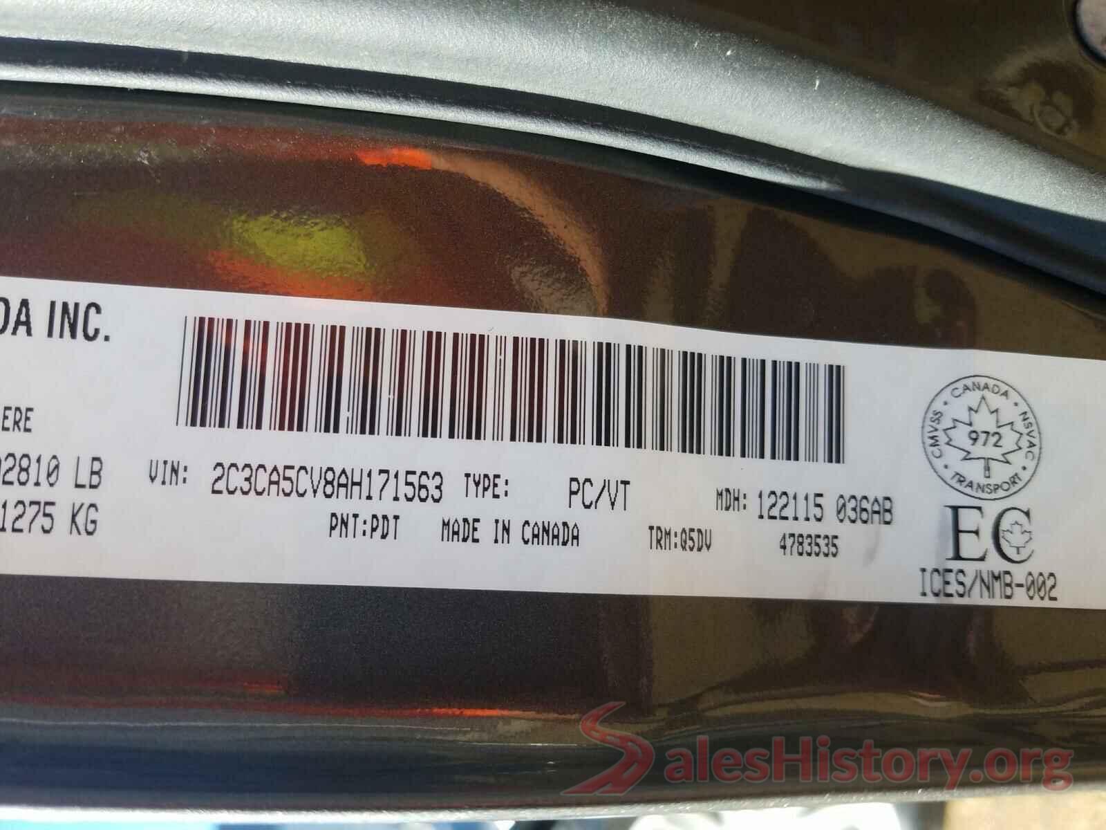 5XYPGDA38GG075849 2010 CHRYSLER 300