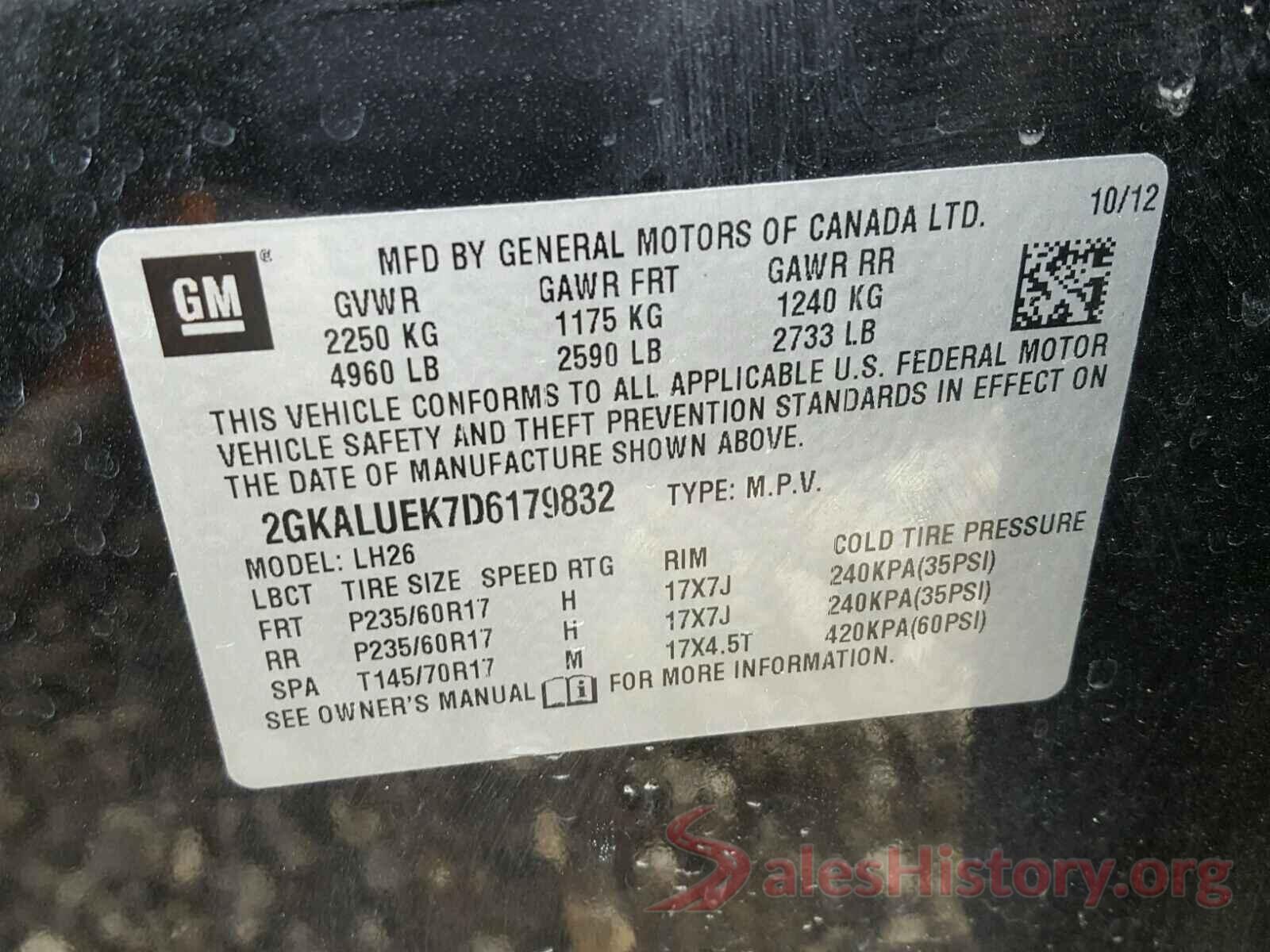 5NPE24AF8GH424372 2013 GMC TERRAIN