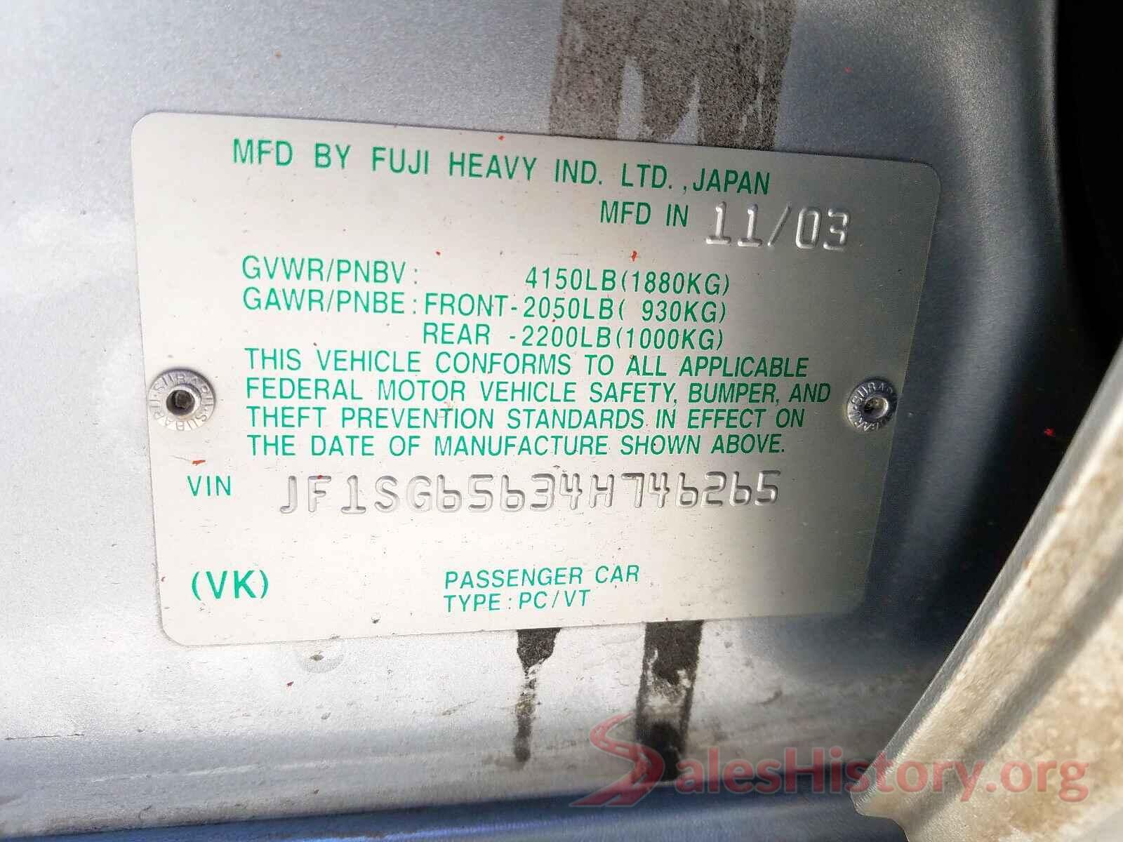 JTEEU5JR0M5241131 2004 SUBARU FORESTER