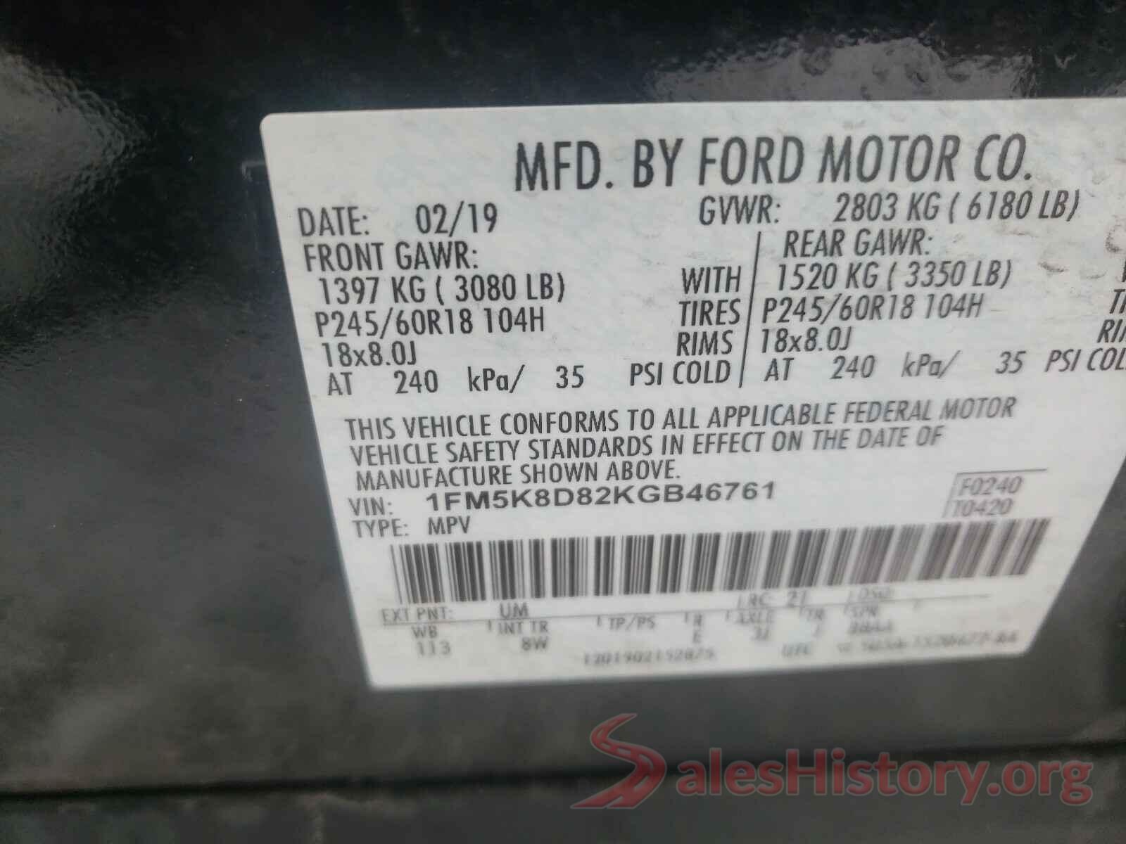 1N6AA1E68HN501959 2019 FORD EXPLORER