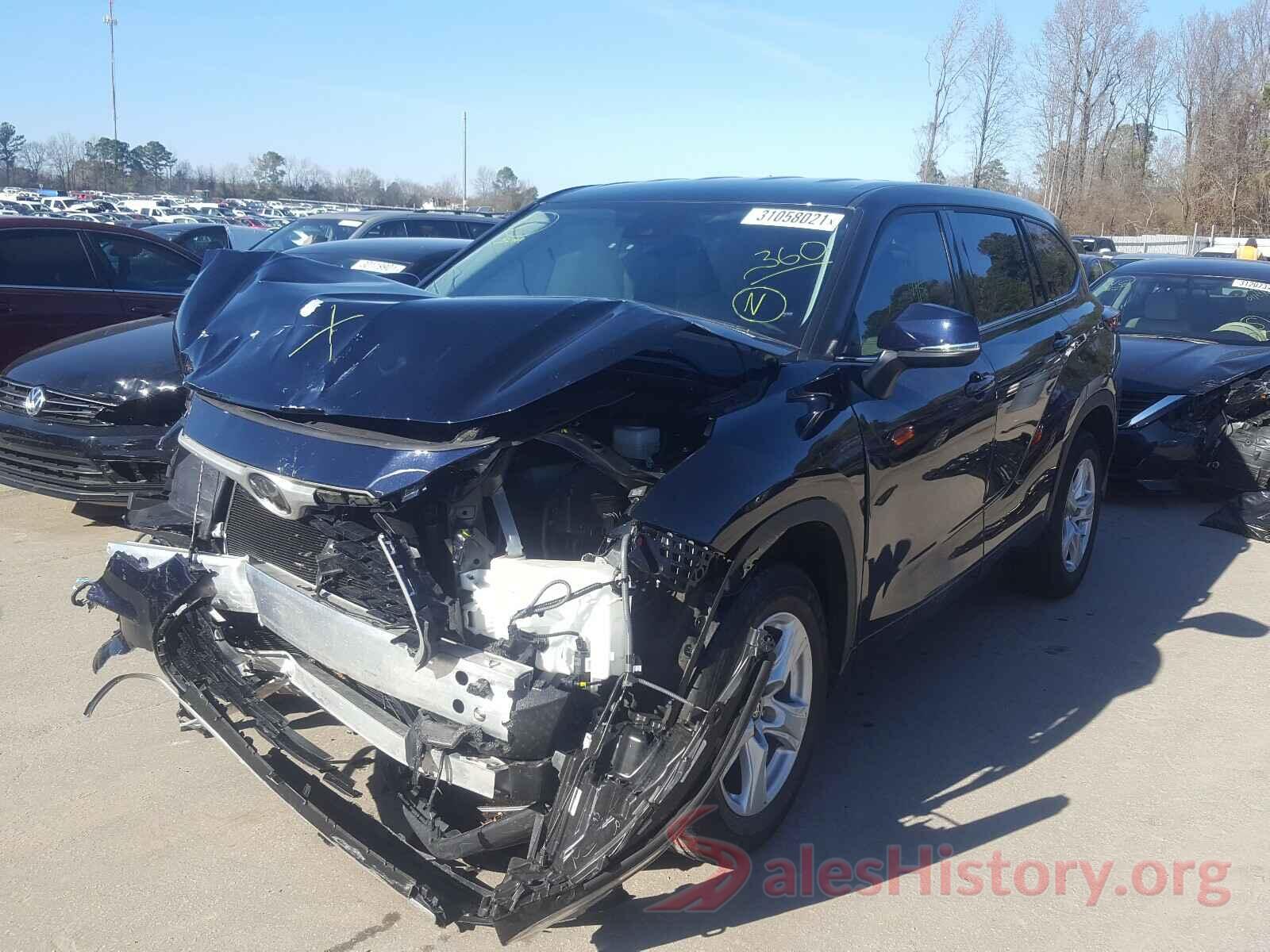 5TDCZRAHXLS011536 2020 TOYOTA HIGHLANDER