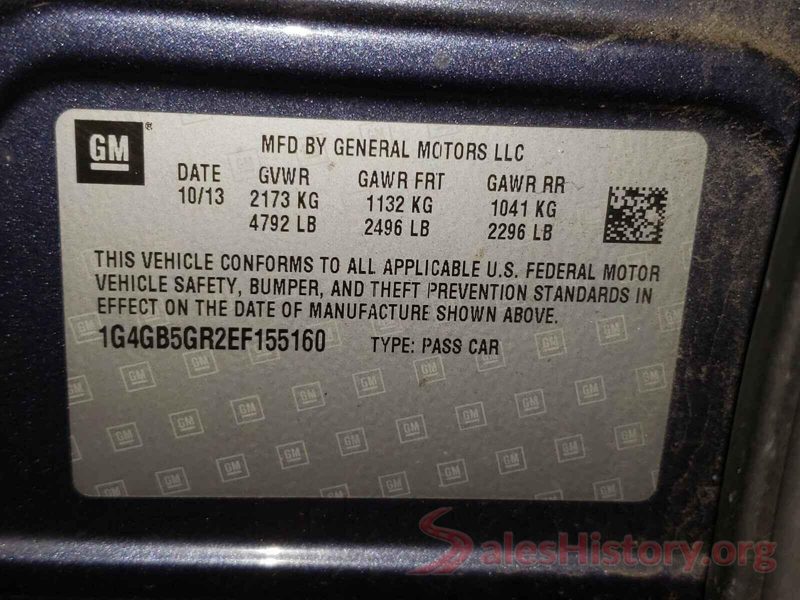 1HGCR2F39GA127612 2014 BUICK LACROSSE