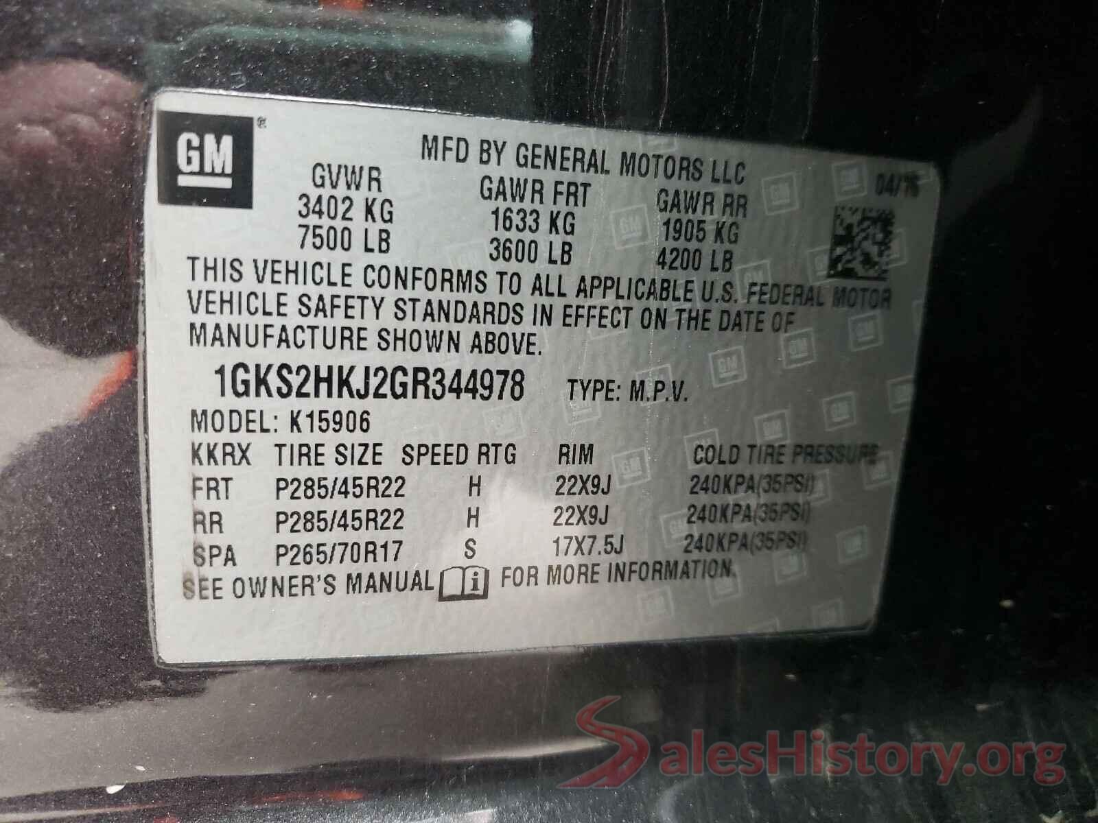 JA4AZ3A32LZ017767 2016 GMC YUKON