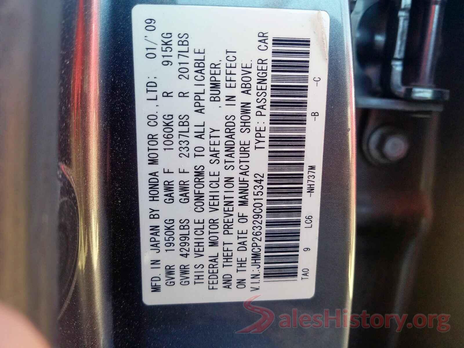 3N1AB7AP9GY335084 2009 HONDA ACCORD