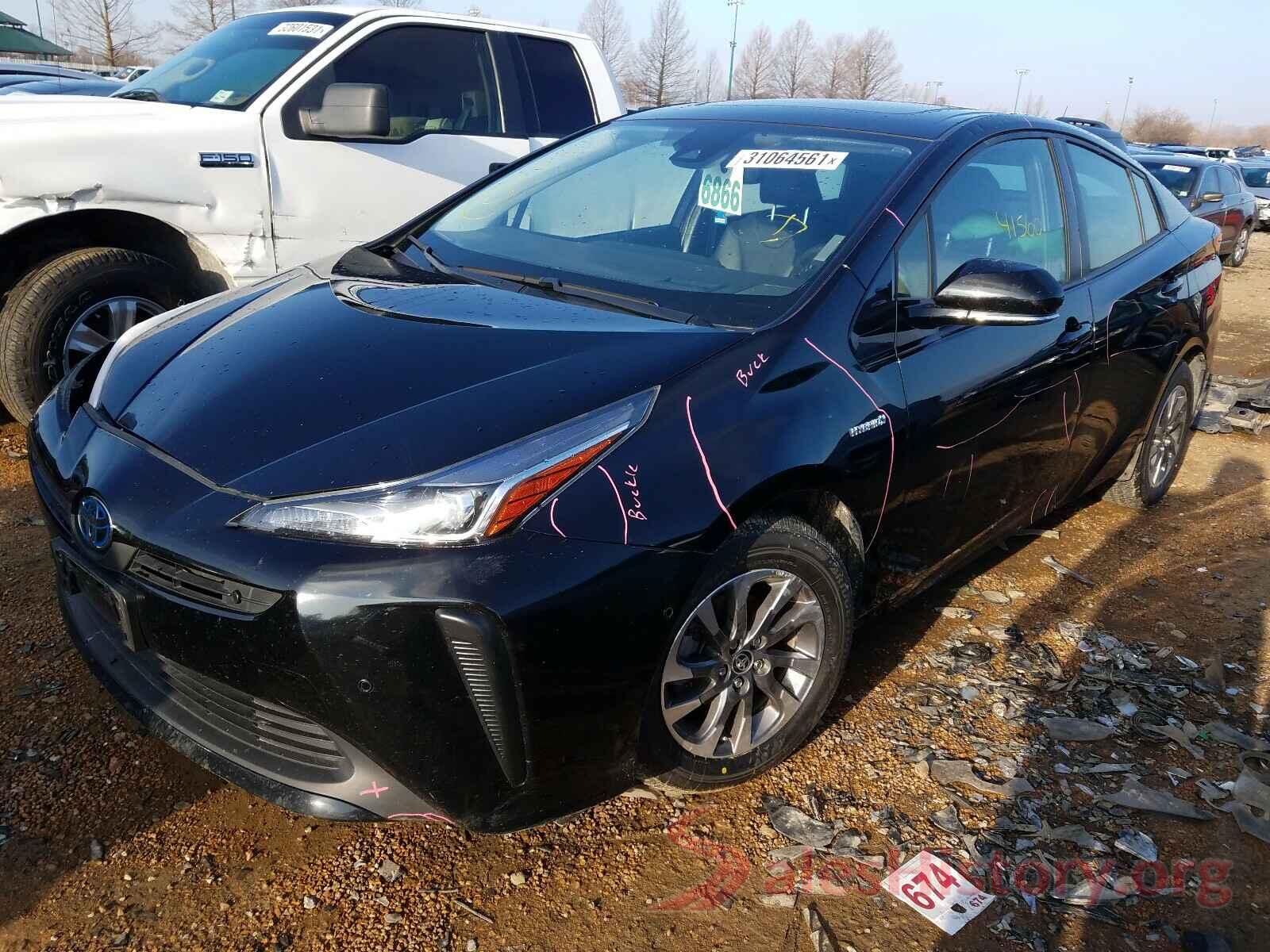 JTDKARFU8K3099477 2019 TOYOTA PRIUS