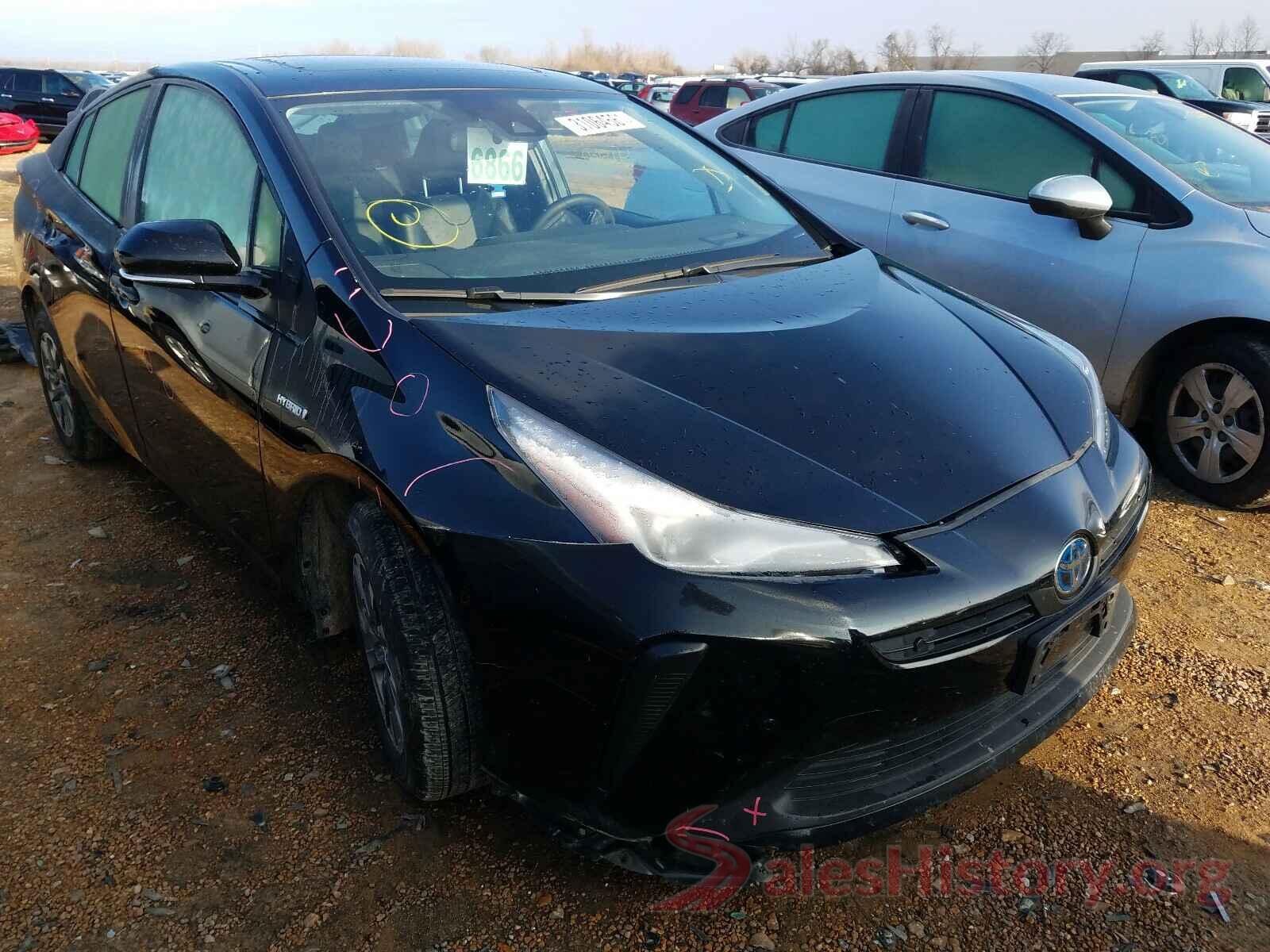 JTDKARFU8K3099477 2019 TOYOTA PRIUS