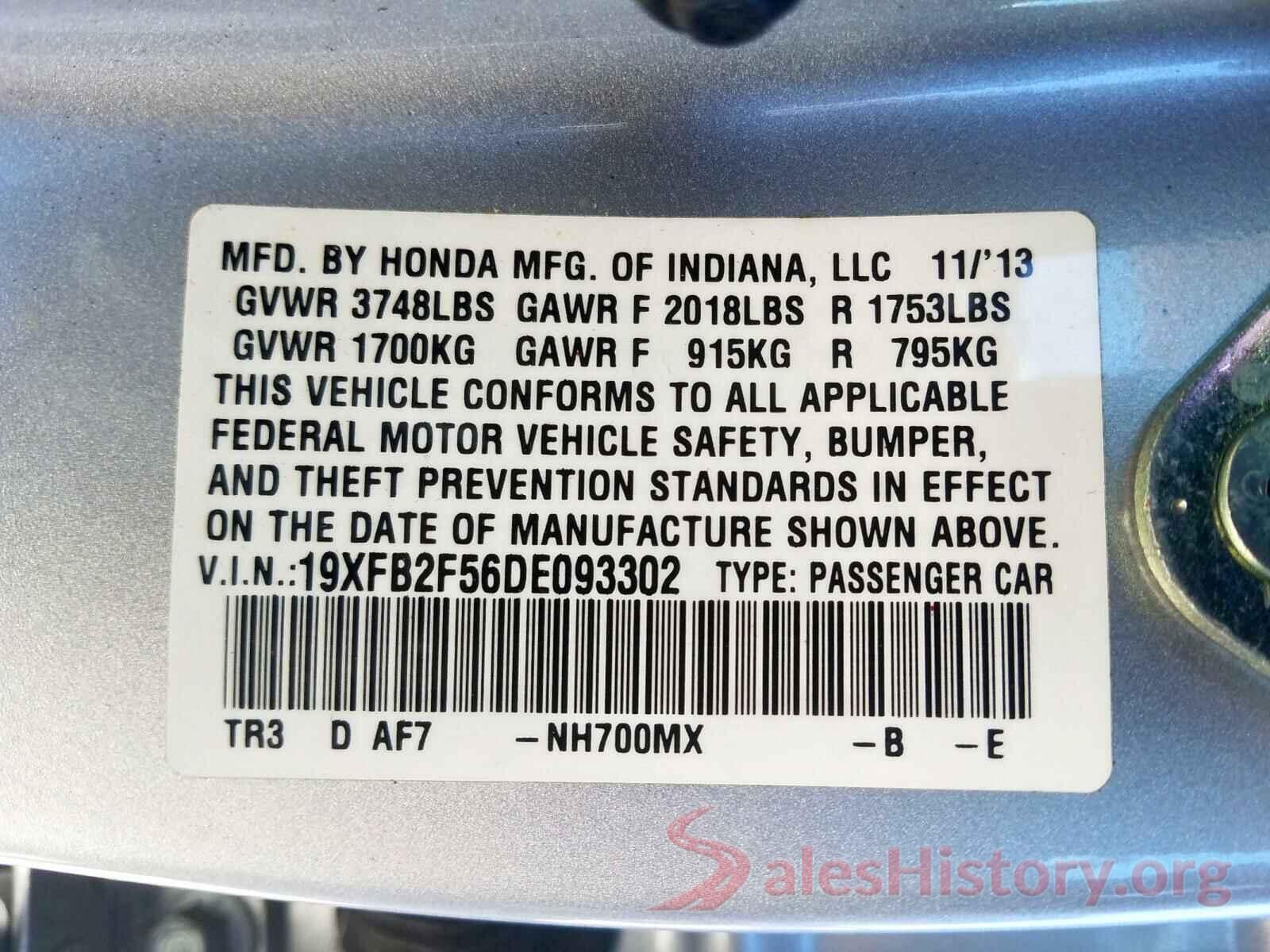 KNDJN2A26G7403788 2013 HONDA CIVIC