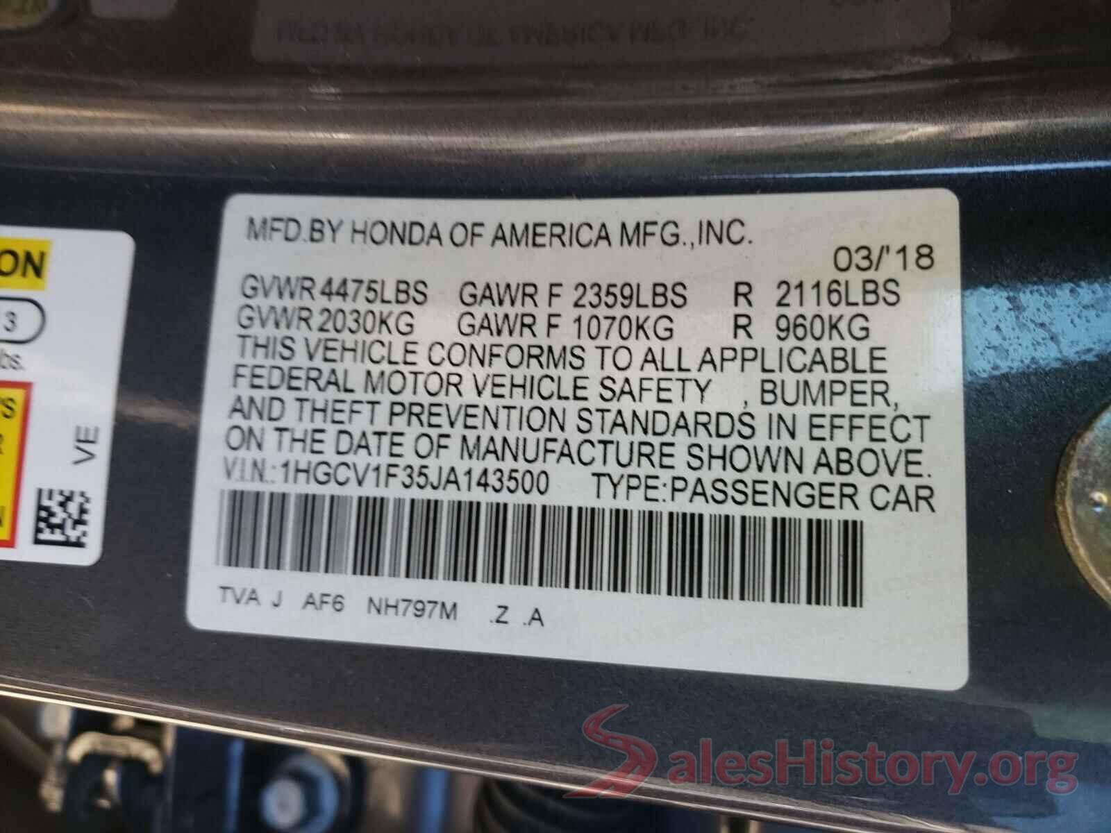 JM3KFACM3J1337521 2018 HONDA ACCORD