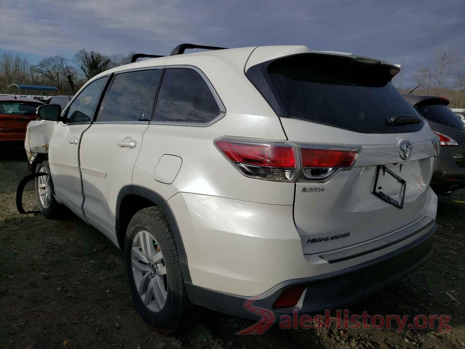 5TDZARFH3GS022233 2016 TOYOTA HIGHLANDER