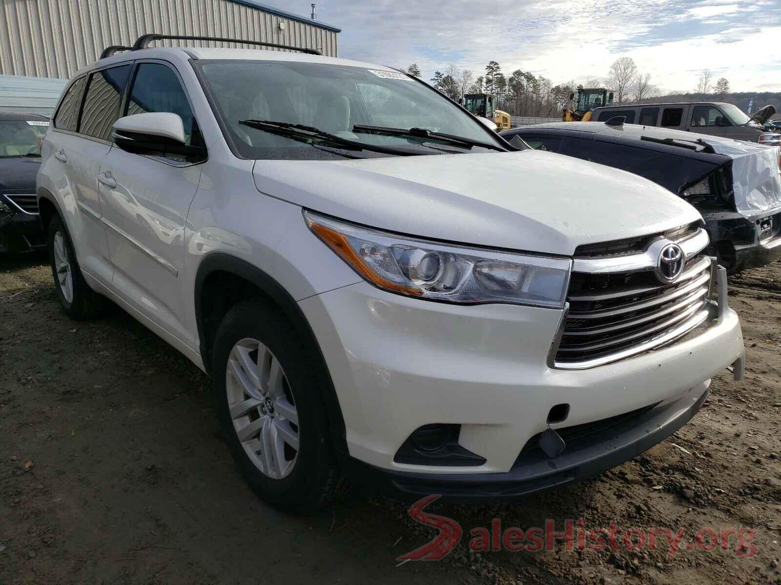 5TDZARFH3GS022233 2016 TOYOTA HIGHLANDER