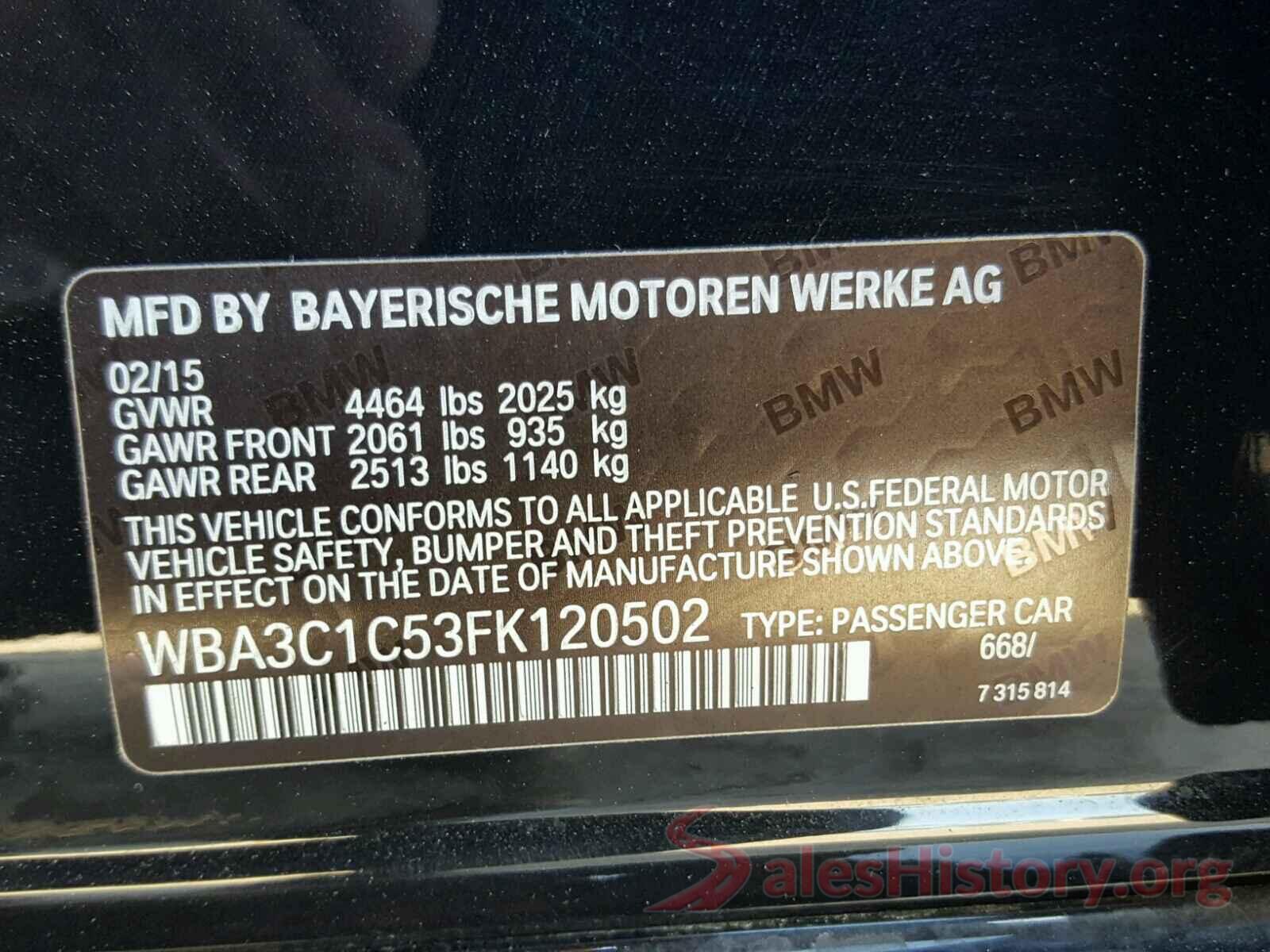 1G1ZB5ST2LF018385 2015 BMW 3 SERIES