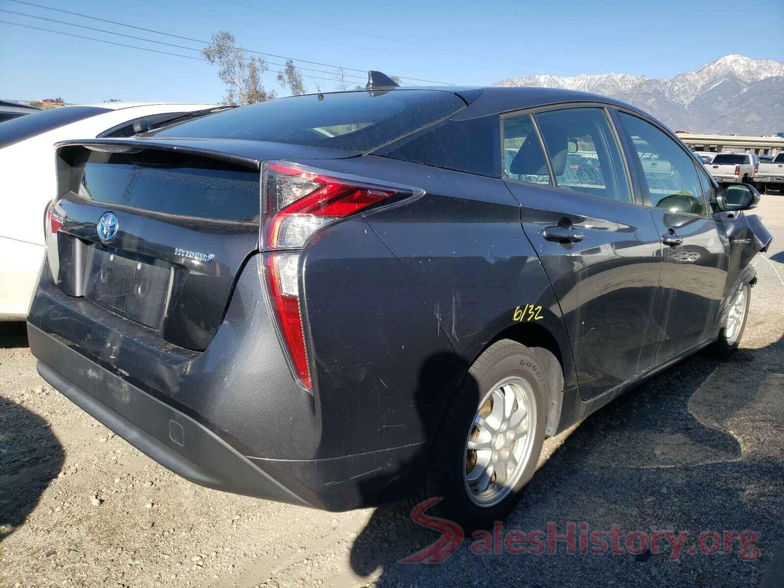 JTDKBRFU3G3018454 2016 TOYOTA PRIUS