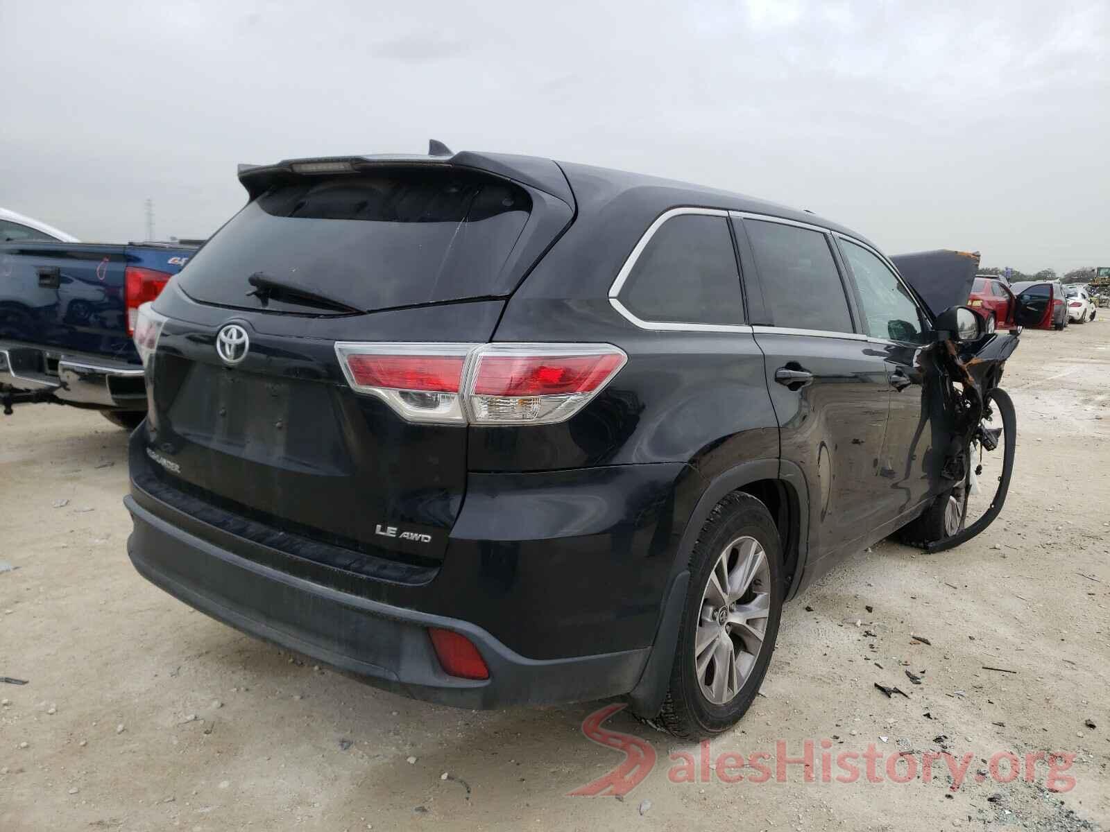 5TDBKRFH1GS243960 2016 TOYOTA HIGHLANDER