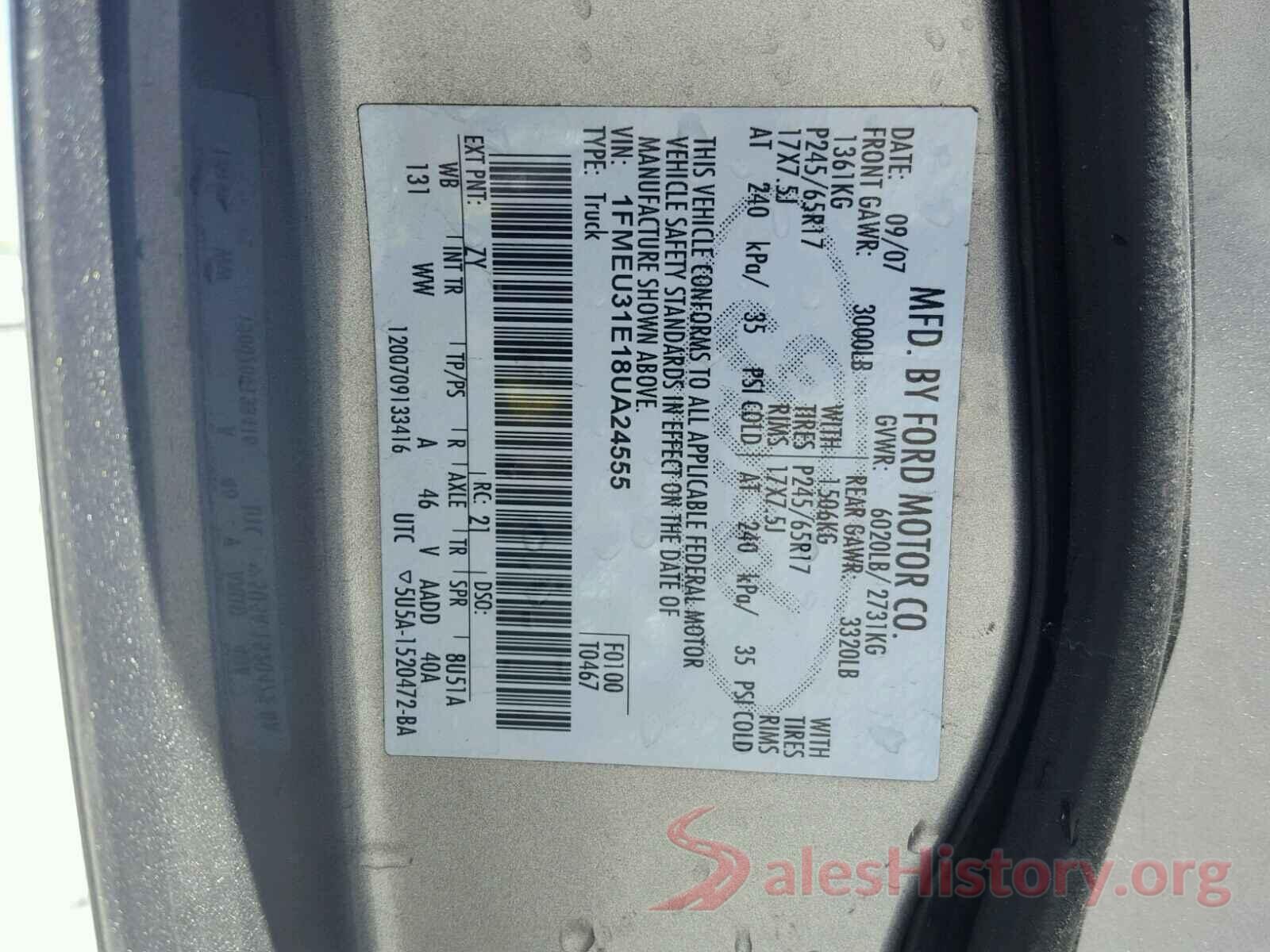 NM0GE9G71G1262408 2008 FORD EXPLORER