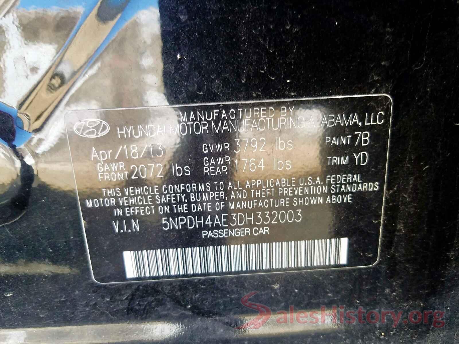 1C4RJFAG1KC592643 2013 HYUNDAI ELANTRA