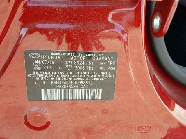 JTDEPRAE7LJ091573 2017 HYUNDAI ELANTRA