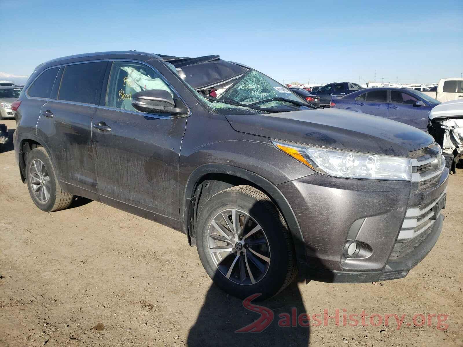 5TDJZRFH8HS370374 2017 TOYOTA HIGHLANDER