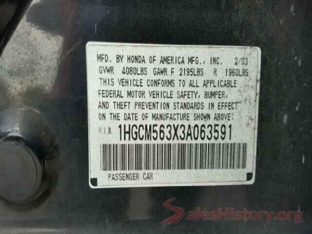 JF2GTAMC4L8260764 2003 HONDA ACCORD