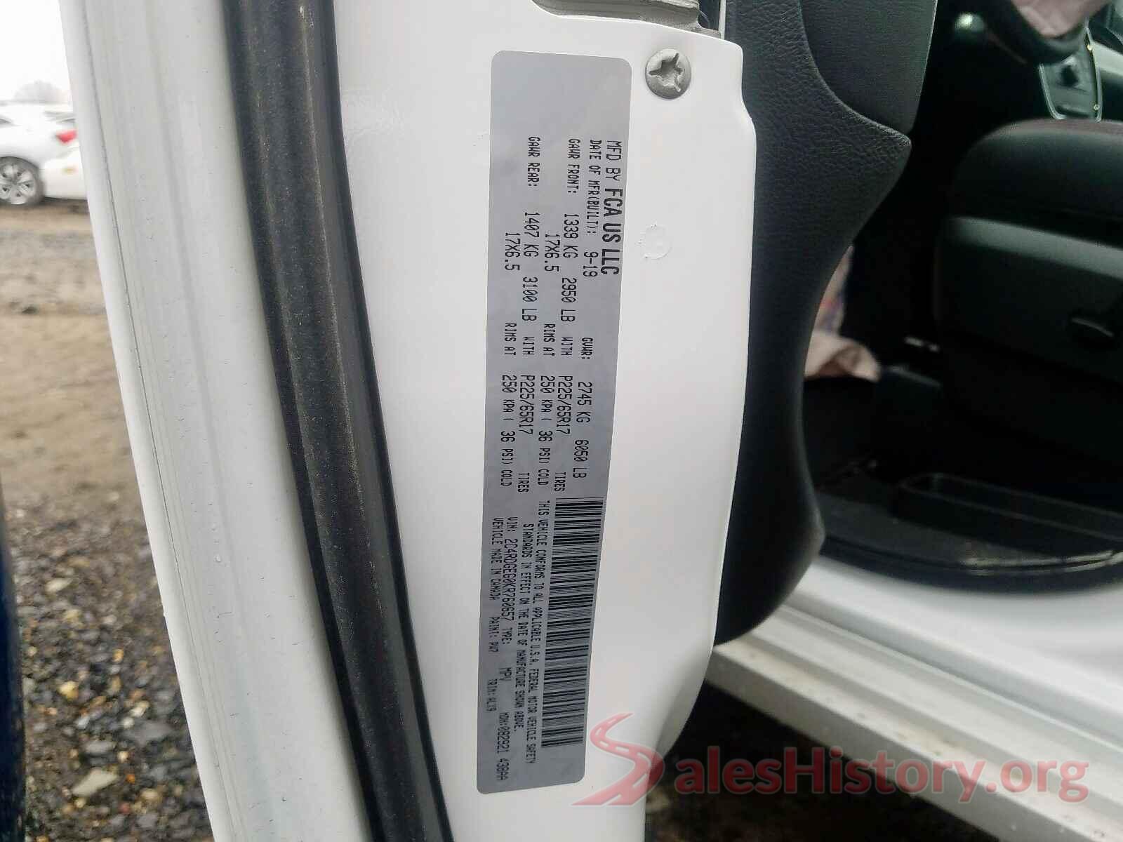 1FADP3F27JL301068 2019 DODGE CARAVAN